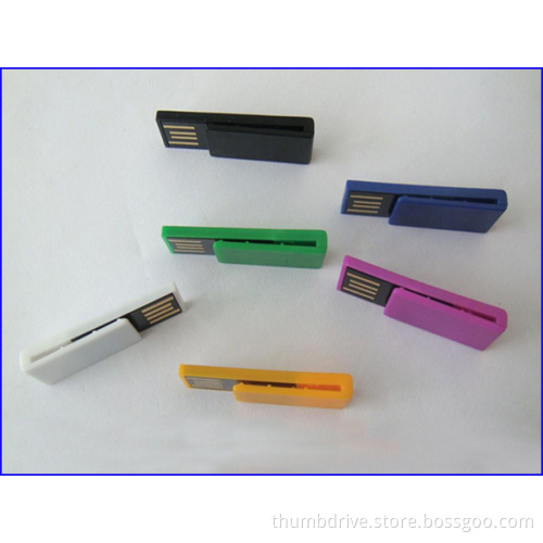 Plastic Paper Clip Usb Flashdrive Logo Printing